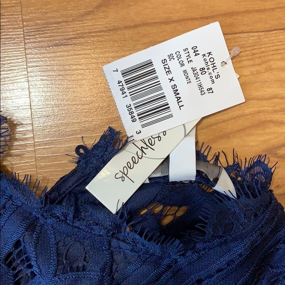 Navy Blue Lace Dress - Picture 2 of 2